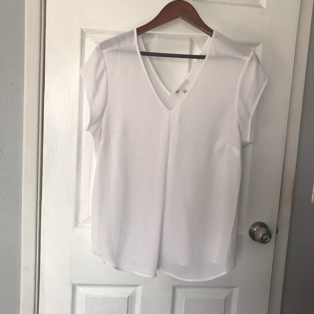 DR2 by Daniel Rainn double V Blouse